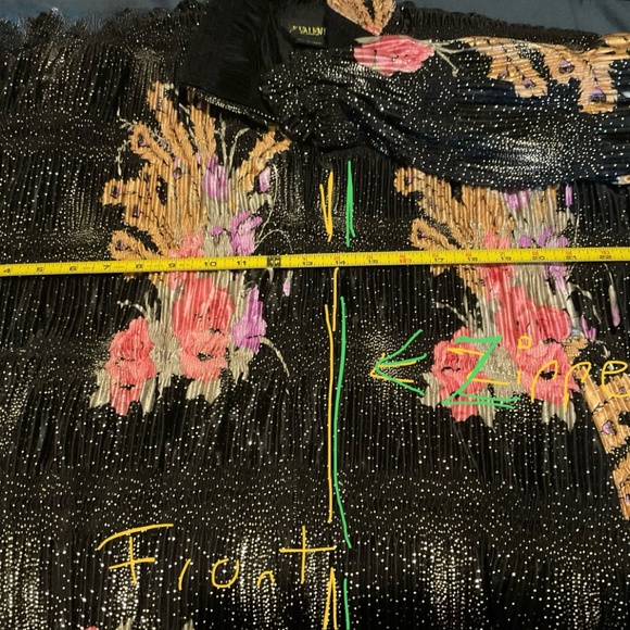 ‘’’VALENTINA ‘’’’   VINTAGE  PLEATED    SPRING JACKET one size fits all. - Picture 5 of 12